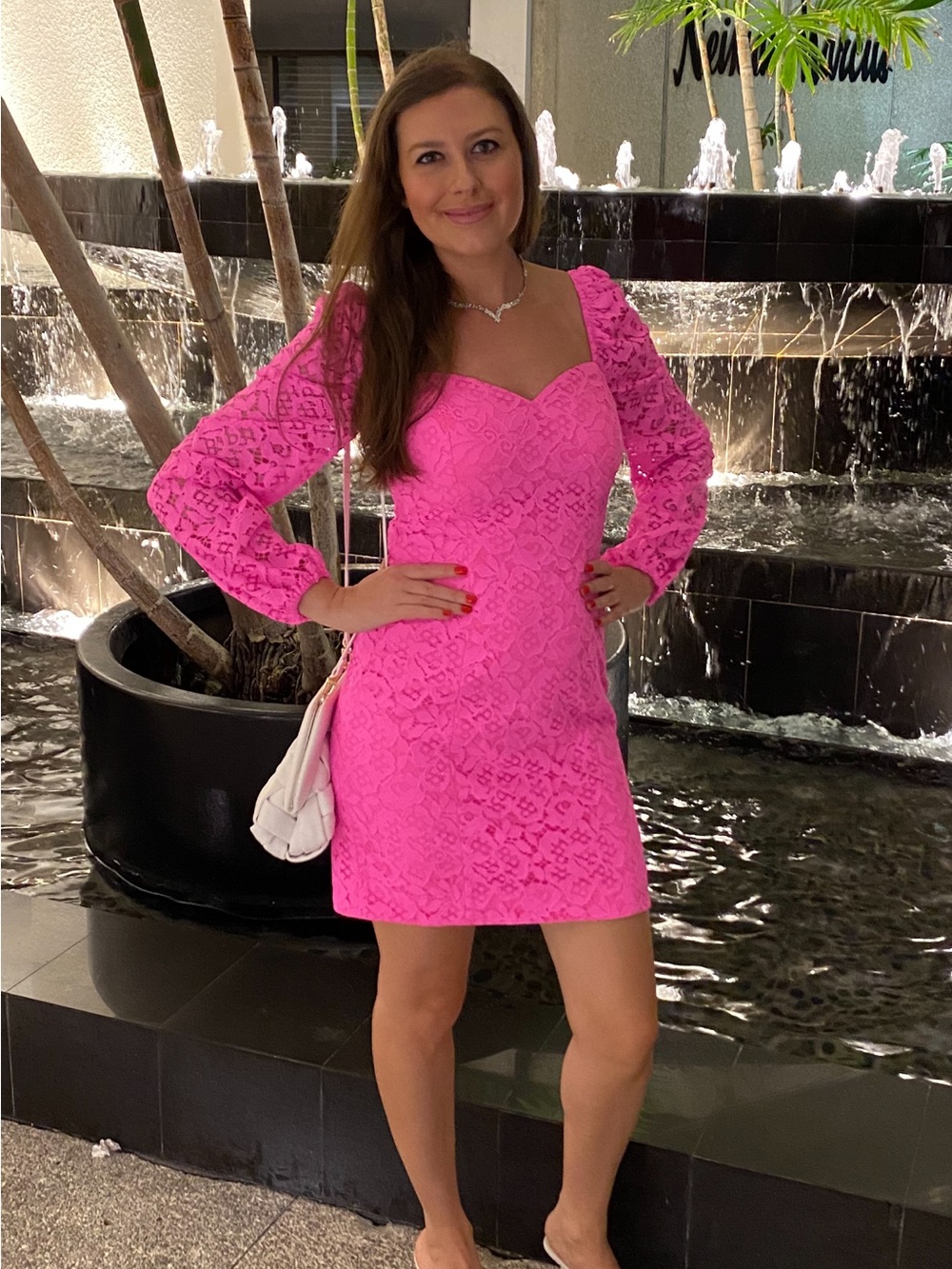 Lilly Pulitzer Juliah Dress in Prosecco Pink Hey Hey Bouquet Lace